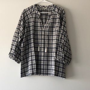 NEW Madewell Cotton Linen Blouse